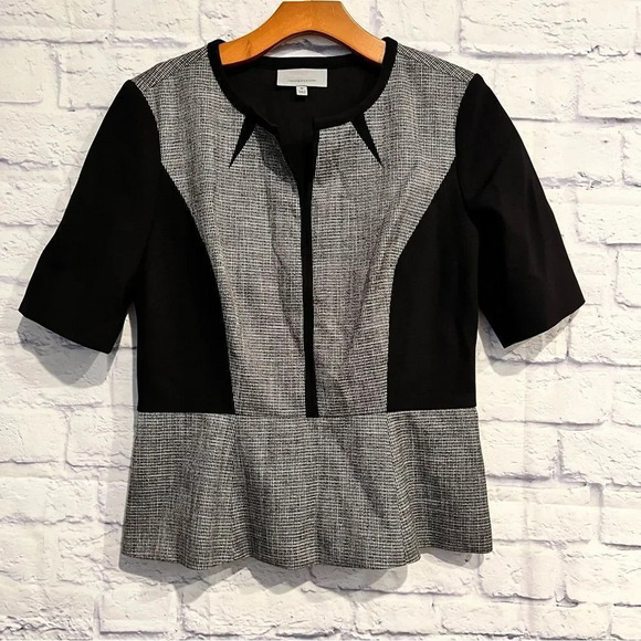 Classiques Entier Short Sleeve Peplum Top Size Medium - Picture 1 of 9